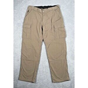 Duluth Trading Mens Beige Dry on the Fly Cargo Pants Sz XL Hiking Fishing 59311